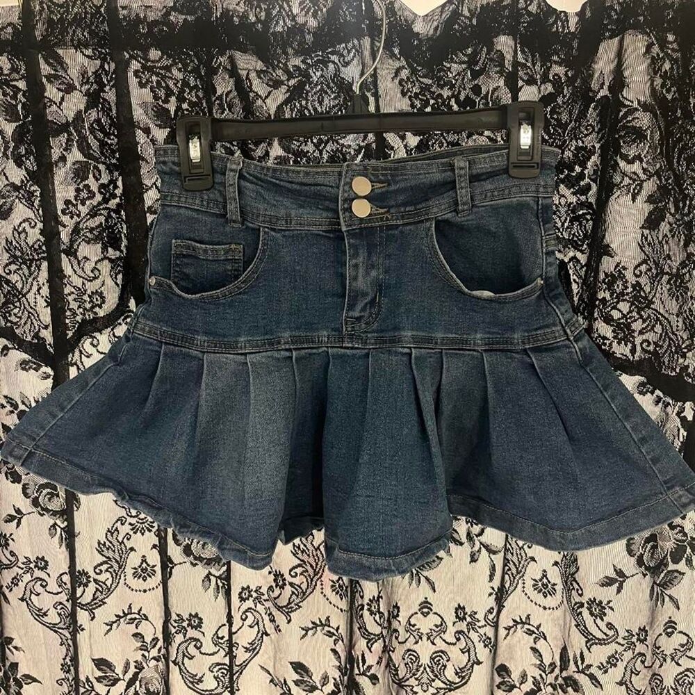Unbranded Women's Blue and Navy Skirt